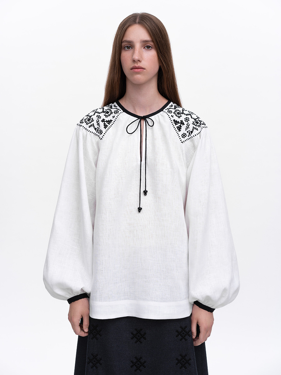Embroidered shirt "Izola" white [0]