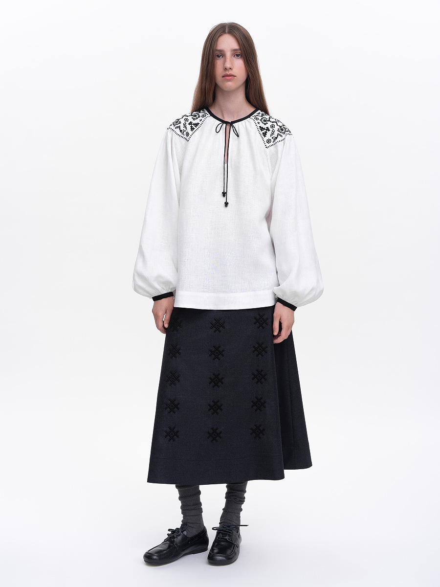 Embroidered shirt "Izola" white [0]