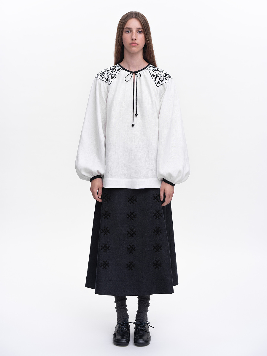 Embroidered shirt "Izola" white [0]