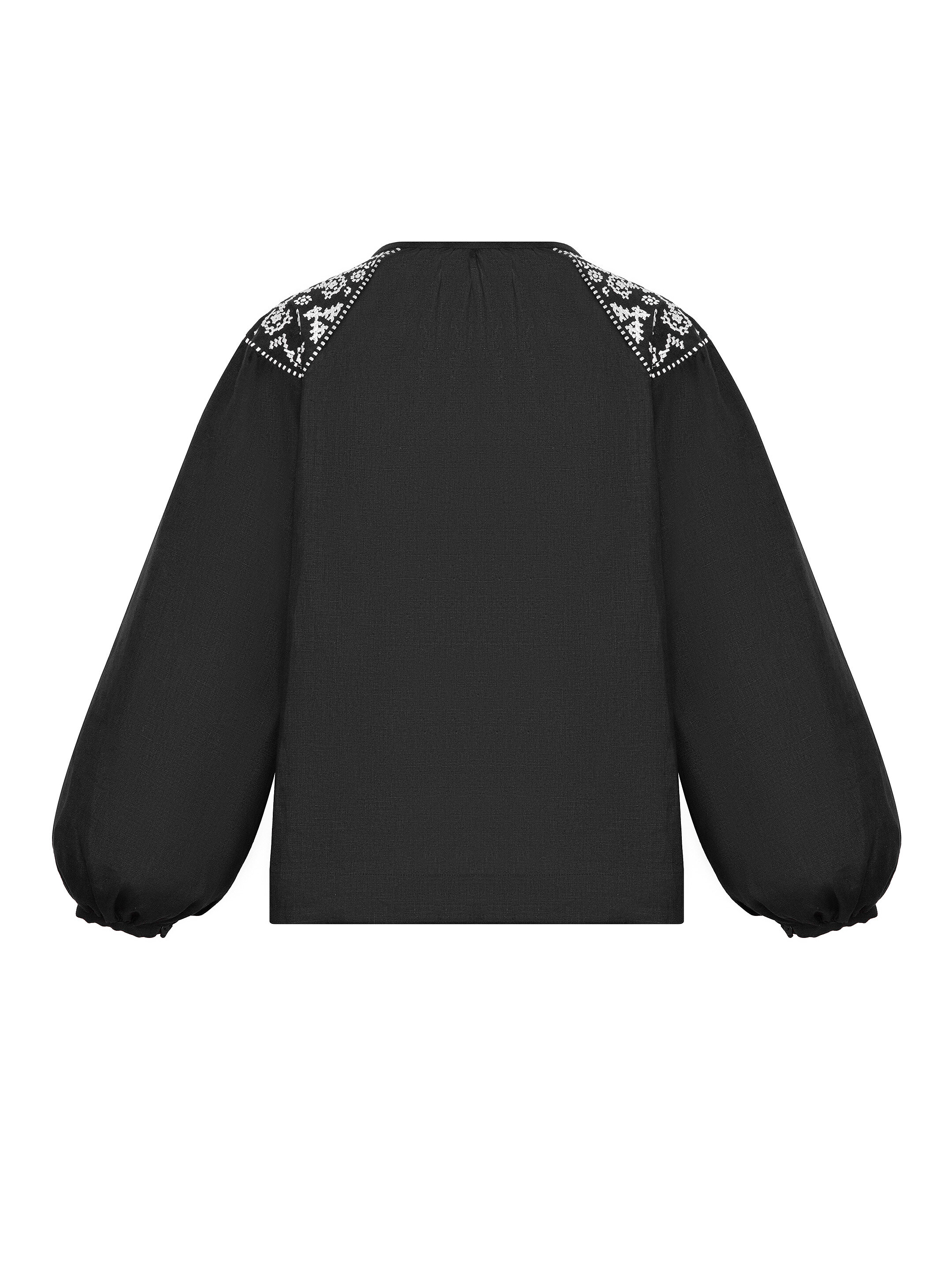 Embroidered shirt "Izola" black sizes