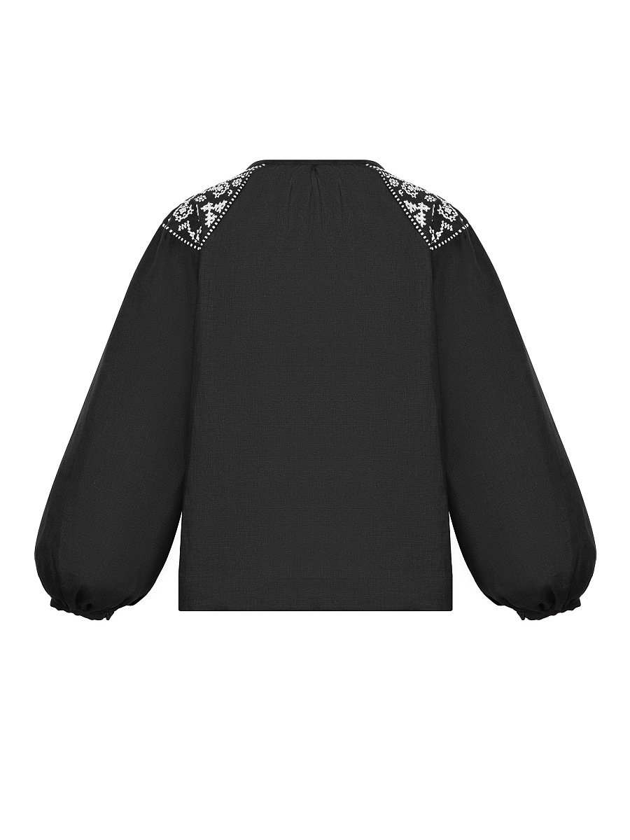 Embroidered shirt "Izola" black [0]