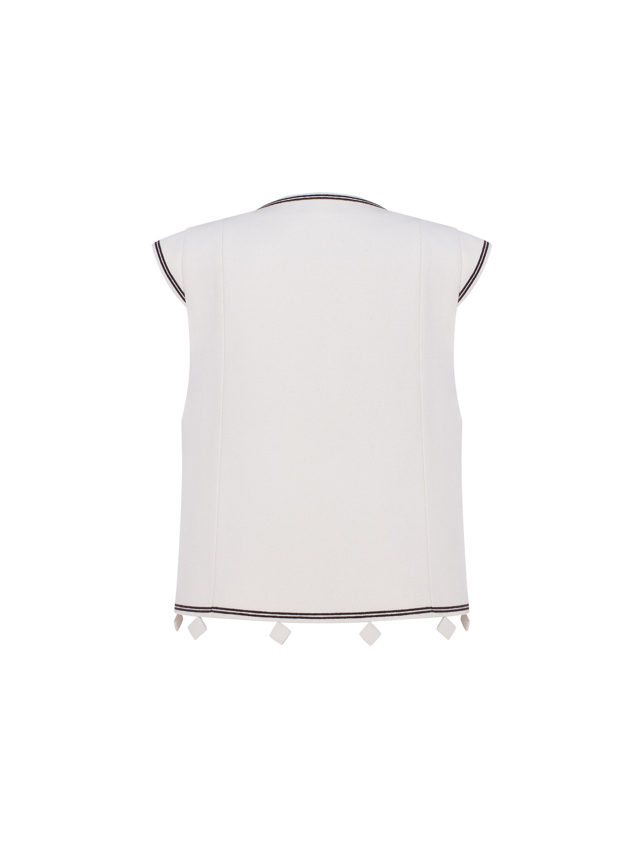 Milk embroidered vest "Kibchyk" fitting