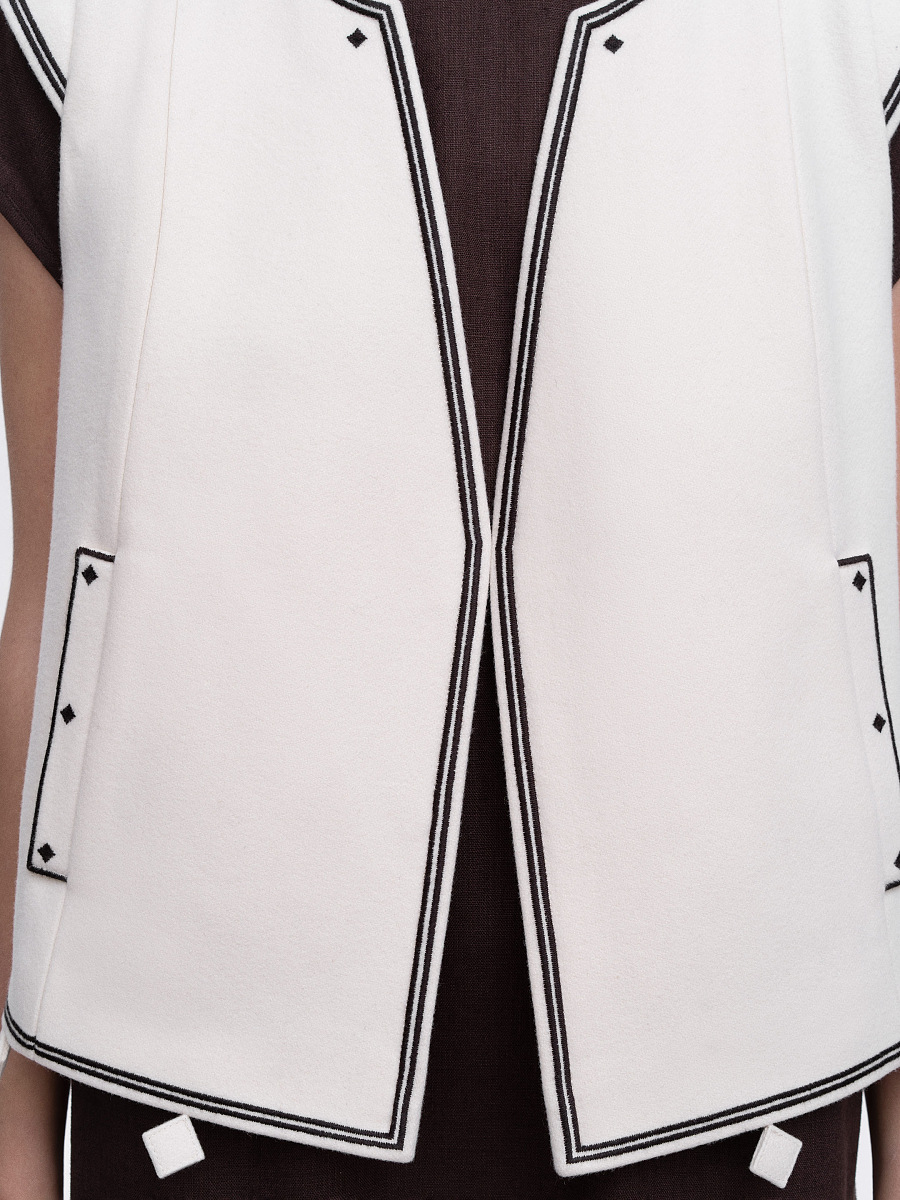 Milk embroidered vest "Kibchyk" [0]