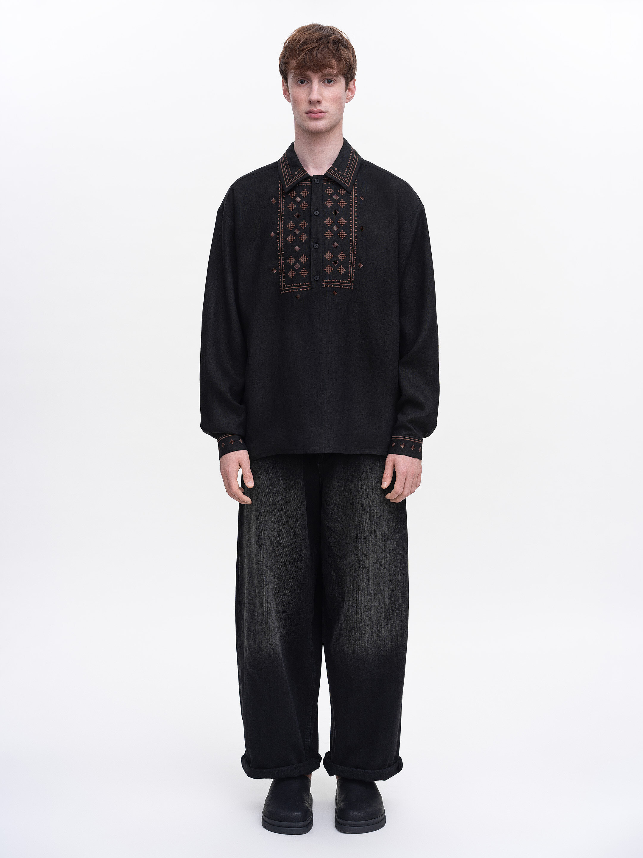 Men’s embroidered shirt  “Tien” ціна
