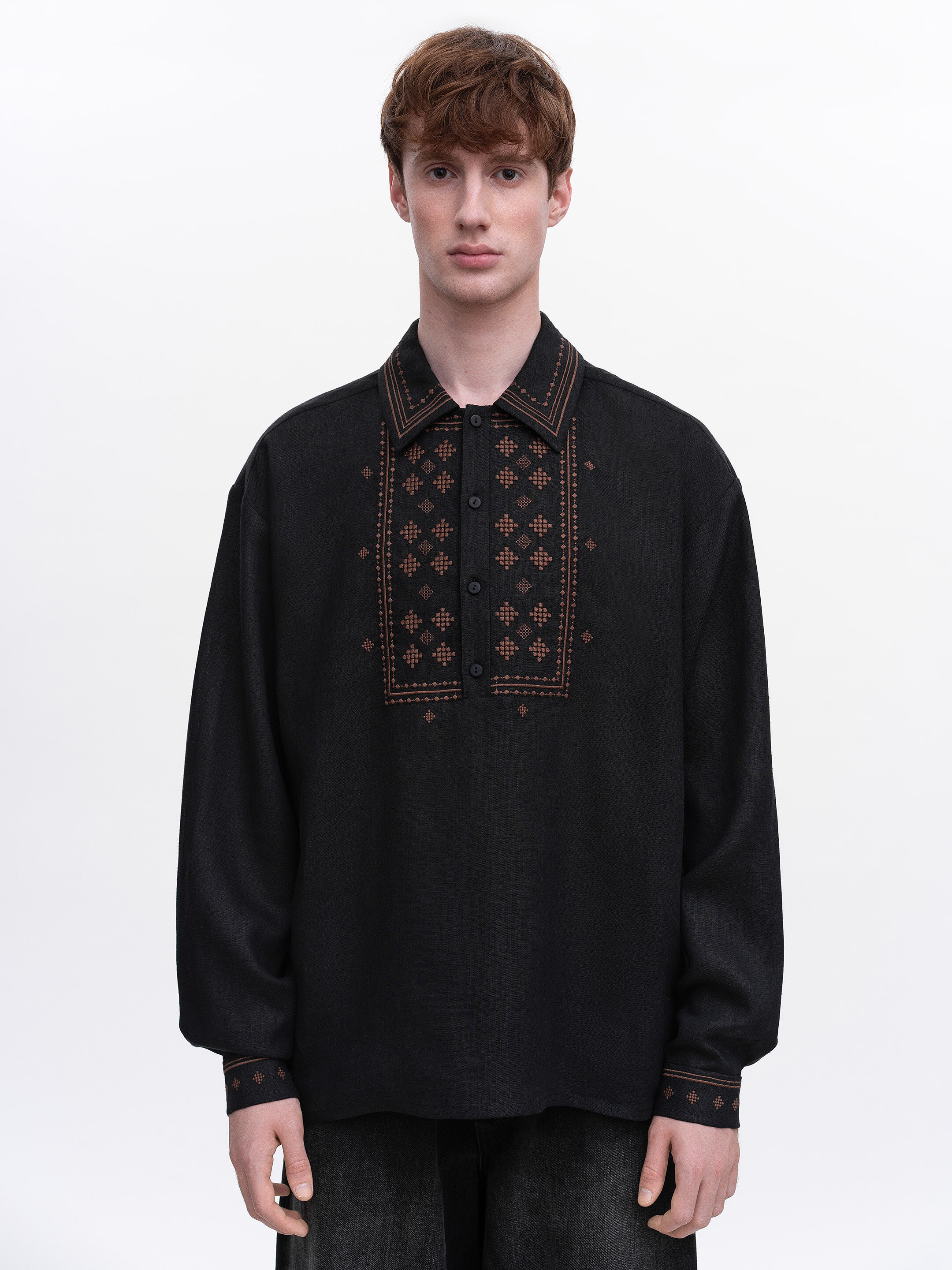 Men’s embroidered shirt  “Tien” Buy