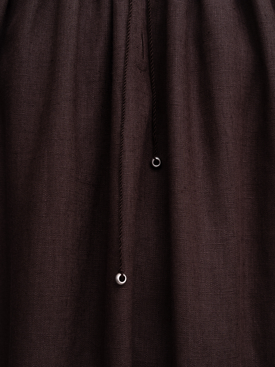 Brown embroidered dress "Velina" [0]