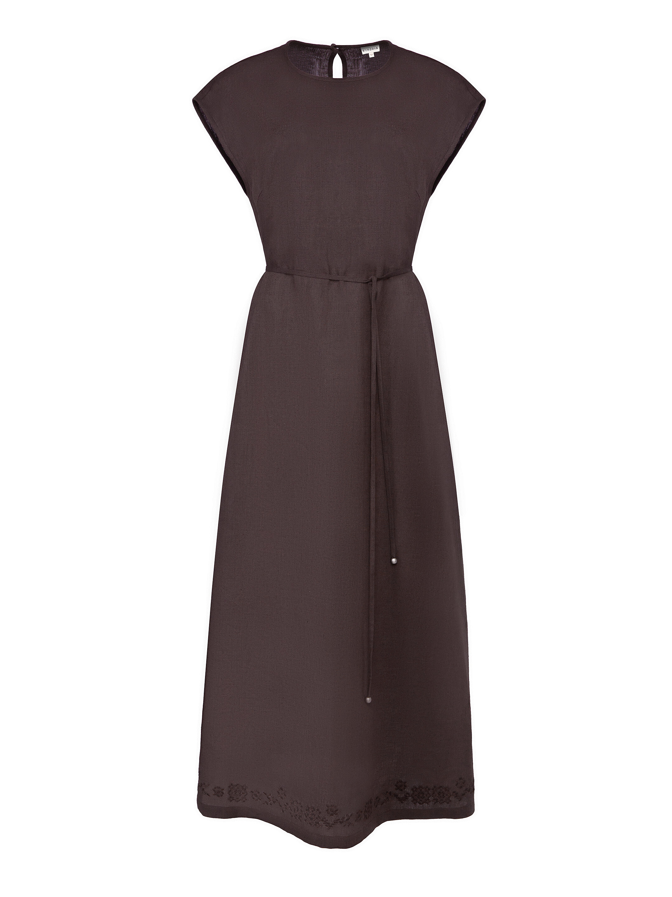 Brown embroidered dress "Nevit" sizes