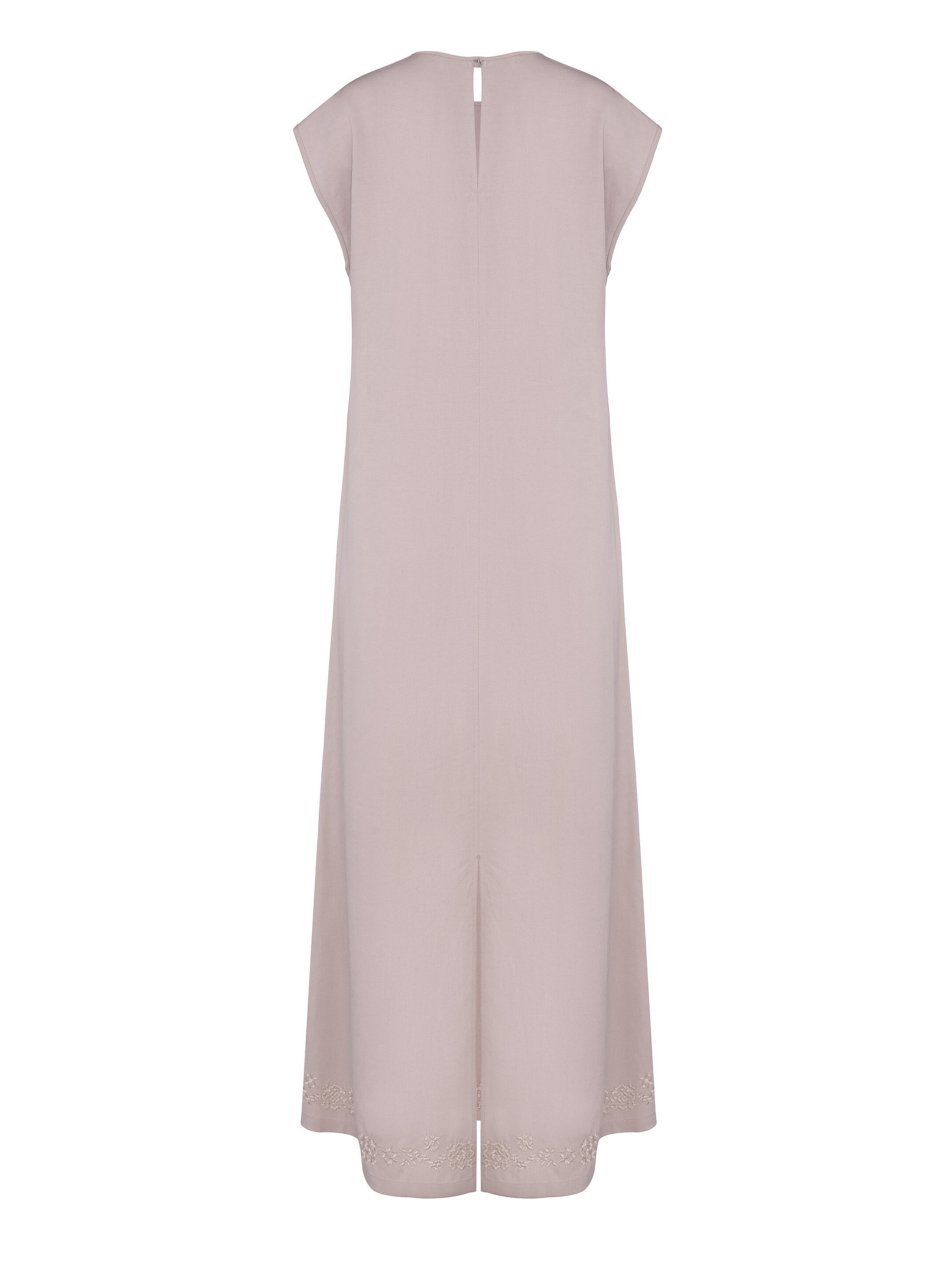 Beige embroidered dress "Nevit" fitting