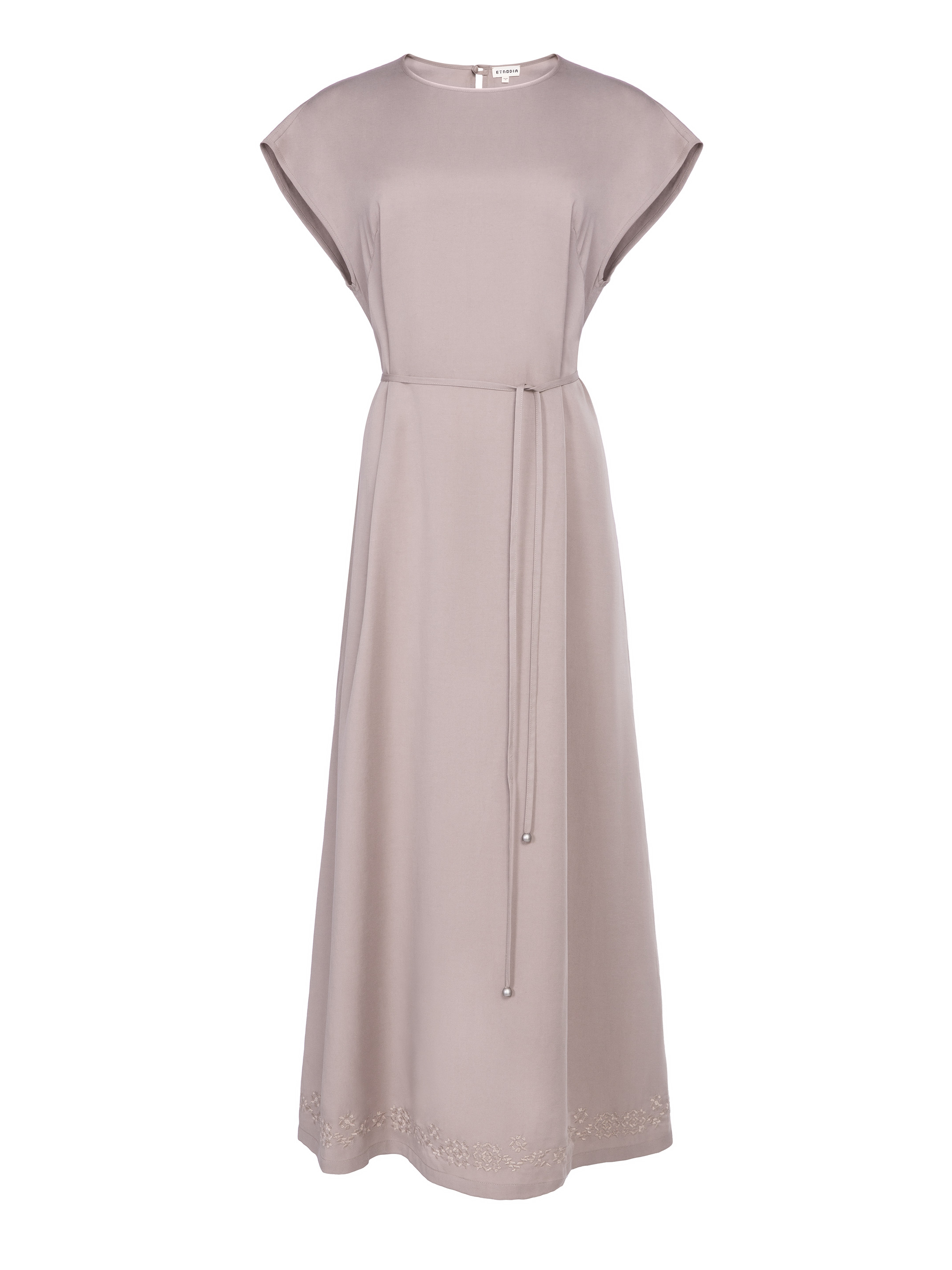 embroidered beige dress Baltic Born Womens Amberlee Embroidered Dress | Cream