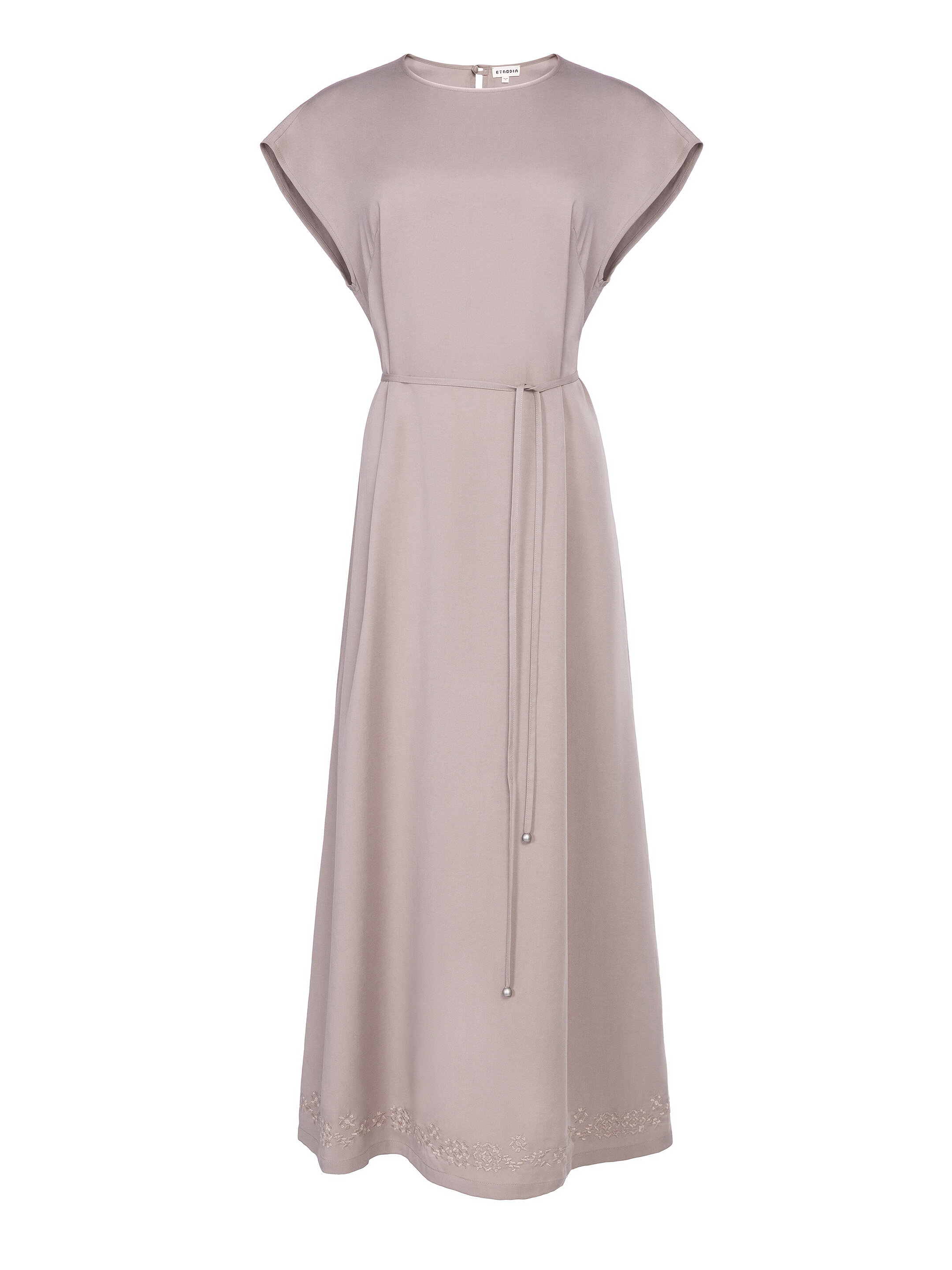 Beige embroidered dress "Nevit" sizes