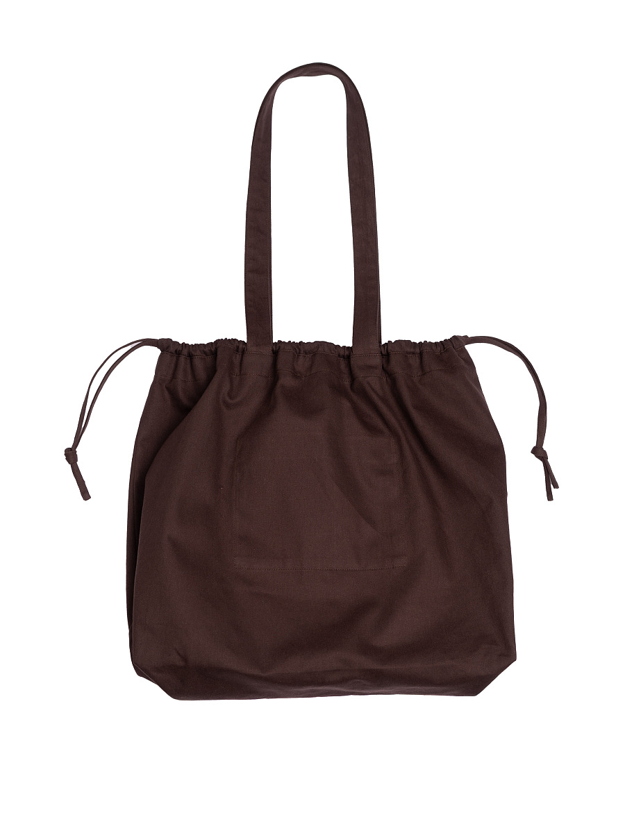 Brown cotton tote bag [0]