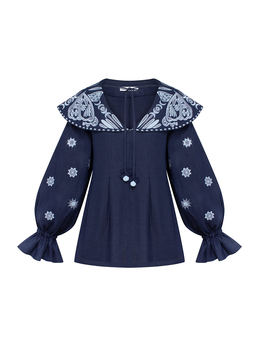 Blue blouse "Butterfly" [0]