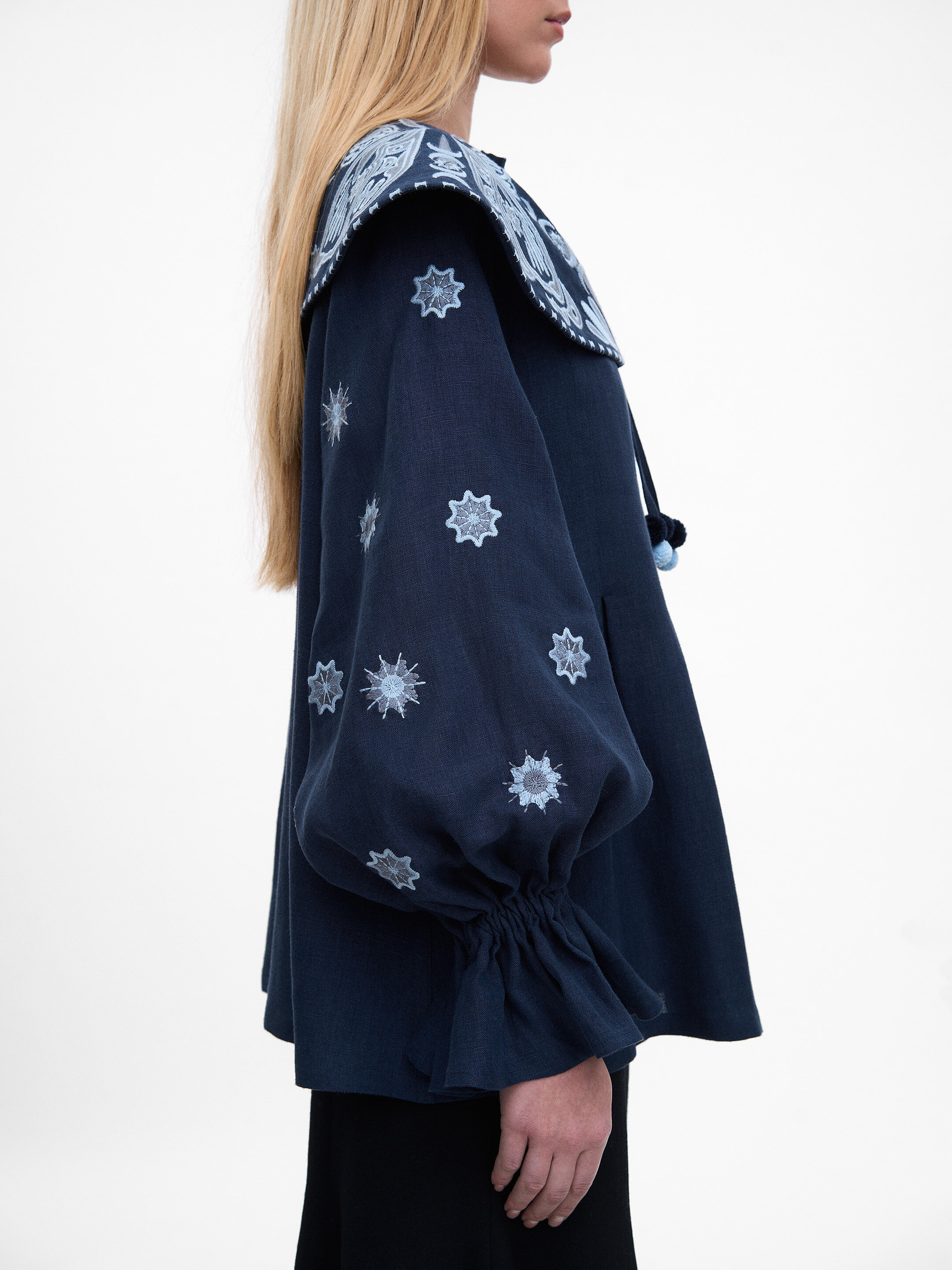 Blue blouse "Lehit" in Ukraine