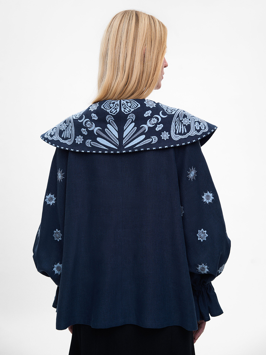 Blue blouse "Butterfly" [0]