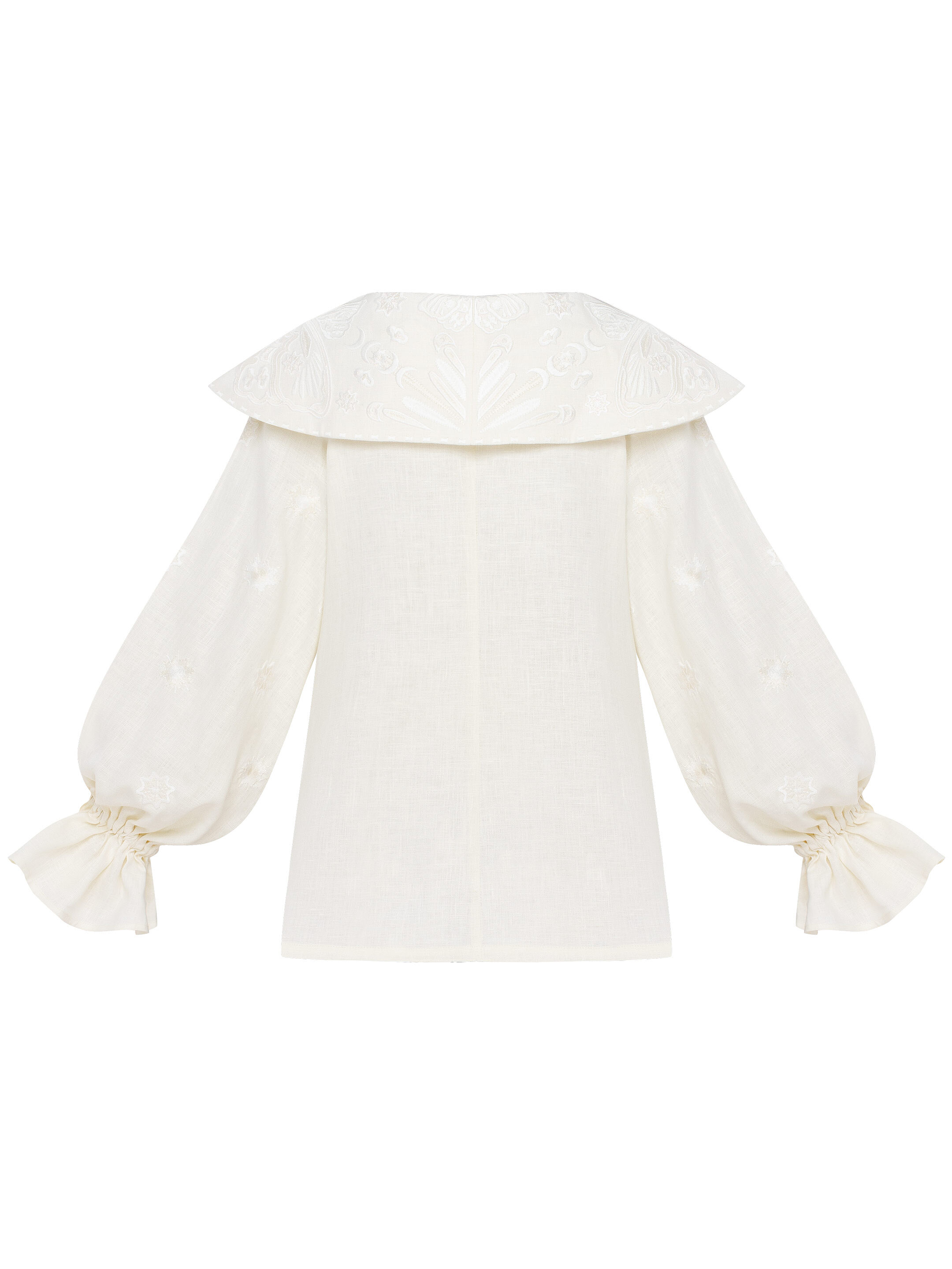 Milk white blouse "Butterfly" sizes