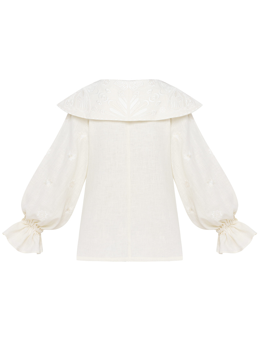 Milk white blouse "Butterfly" [0]