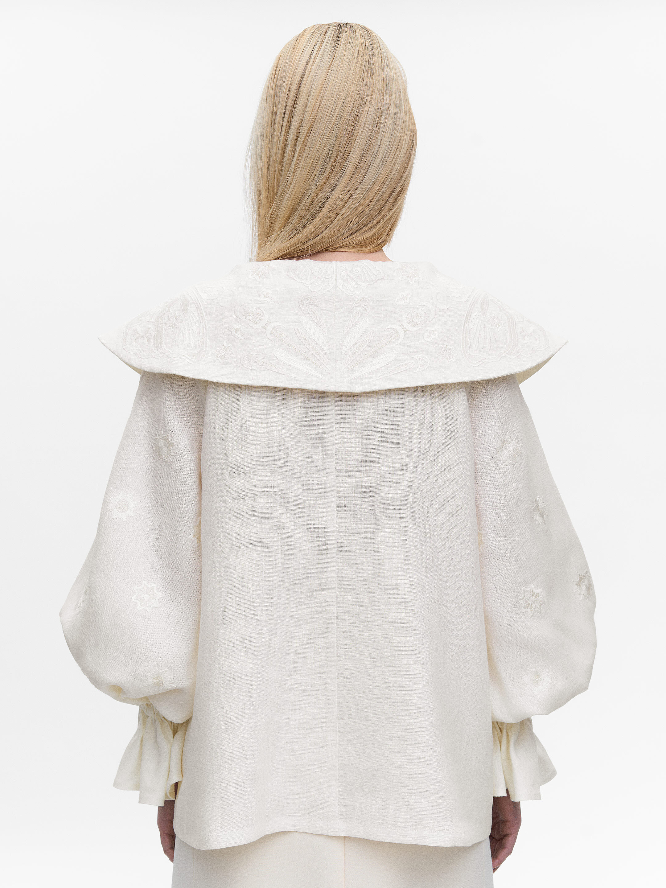 Milk white blouse "Butterfly" ціна
