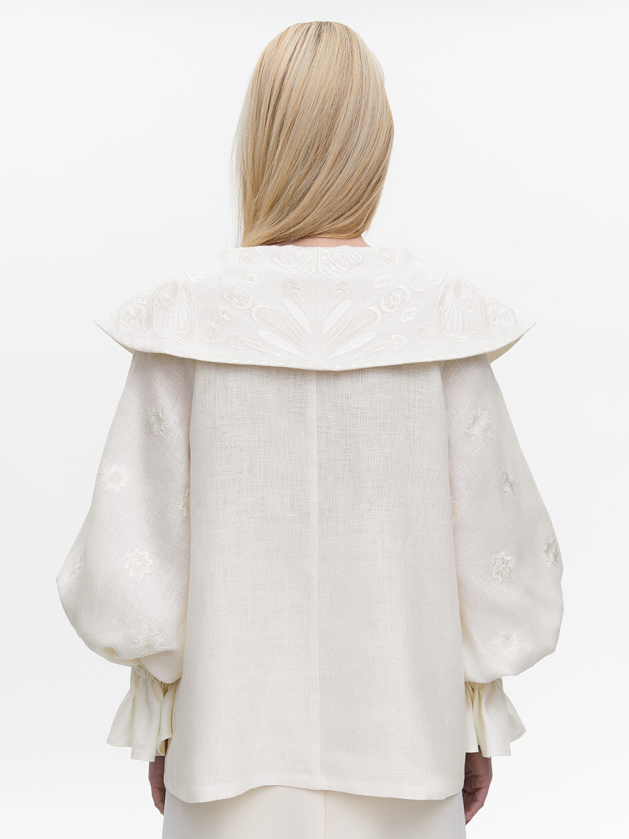Milk white blouse "Butterfly" [0]