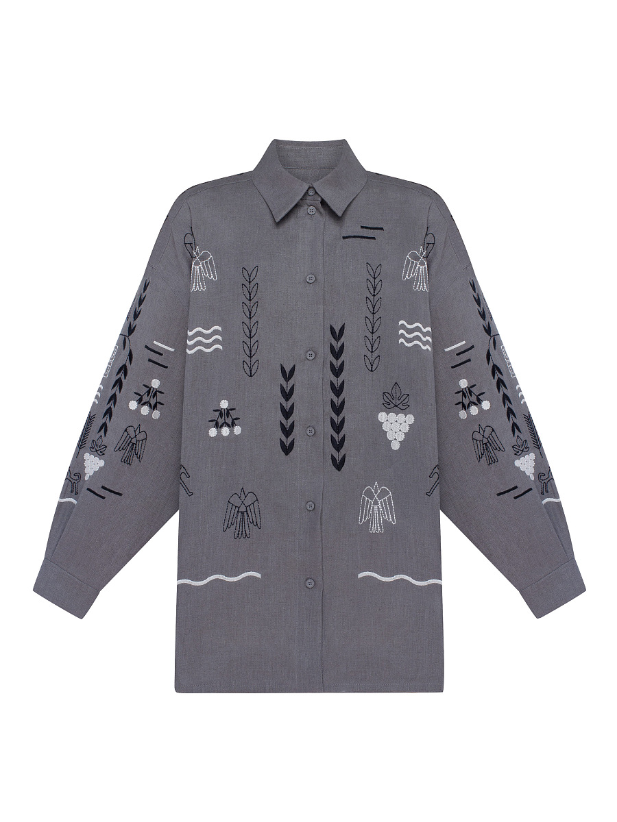 Gray women's shirt SLOVO GRAY [0]