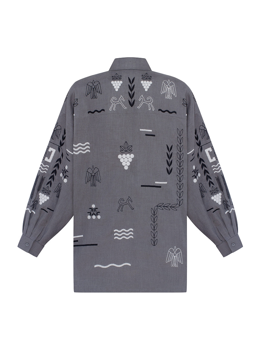 Gray women's shirt SLOVO GRAY [0]