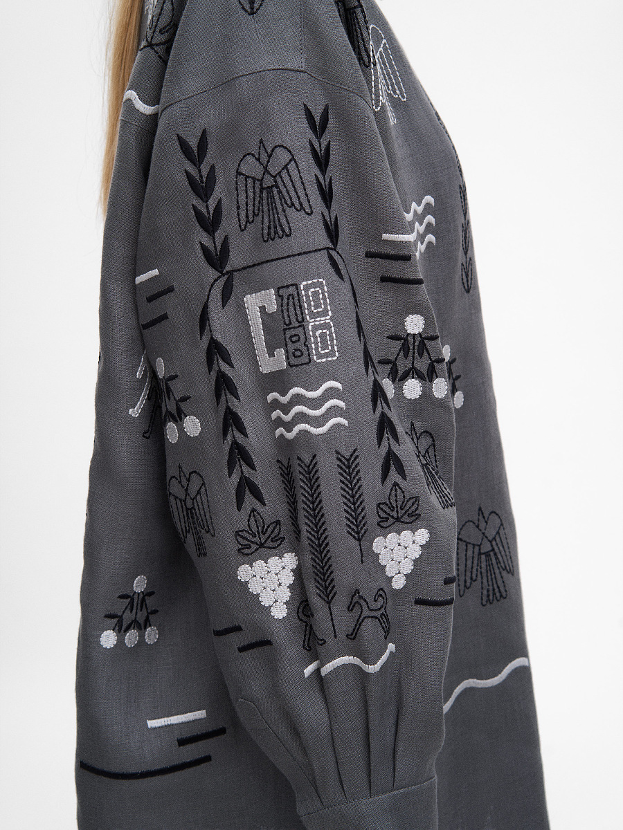 Gray women's shirt SLOVO GRAY [0]