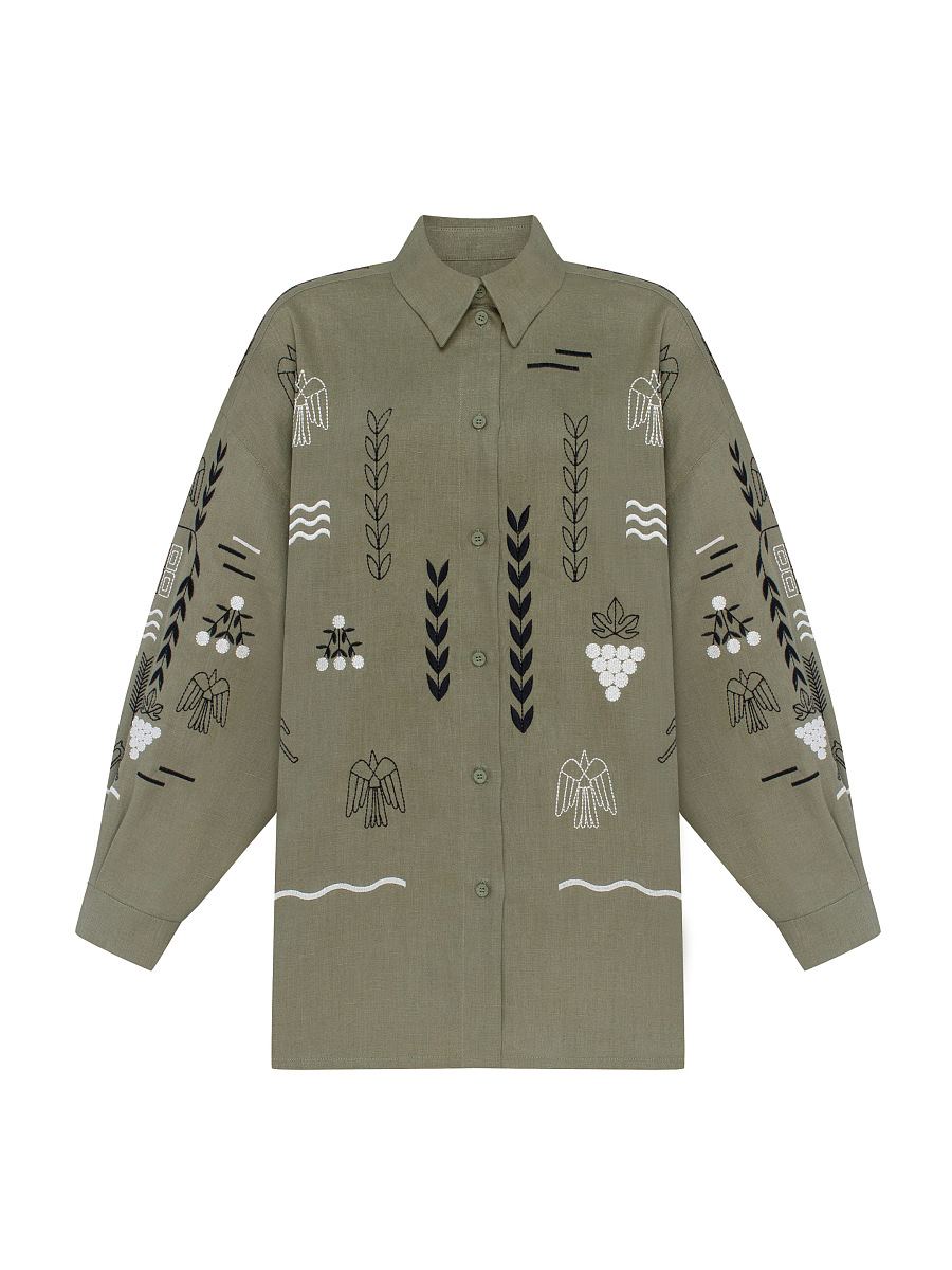 Green women's shirt SLOVO GREEN [0]
