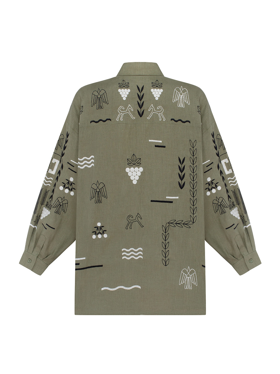 Green women's shirt SLOVO GREEN [0]