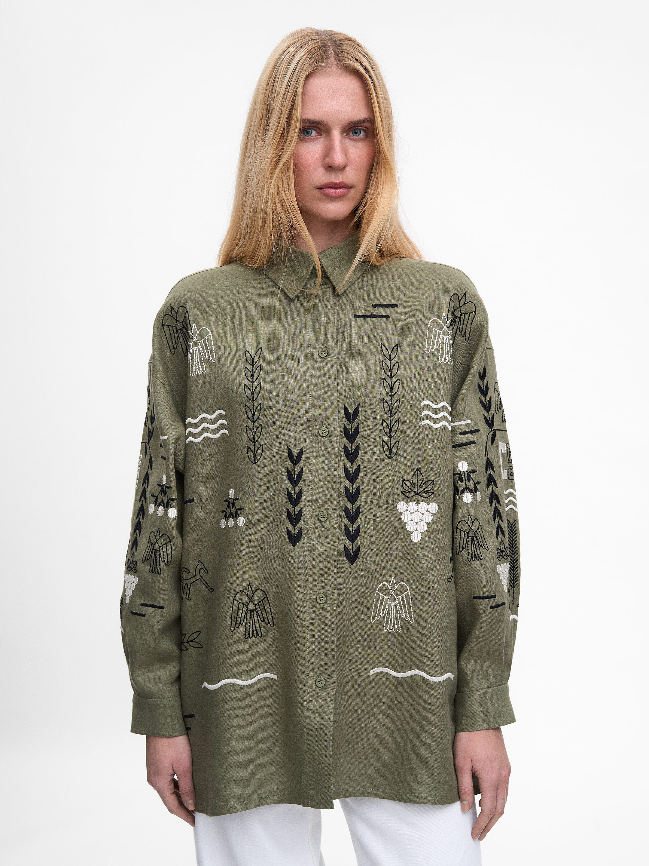 Green women's shirt SLOVO GREEN Buy