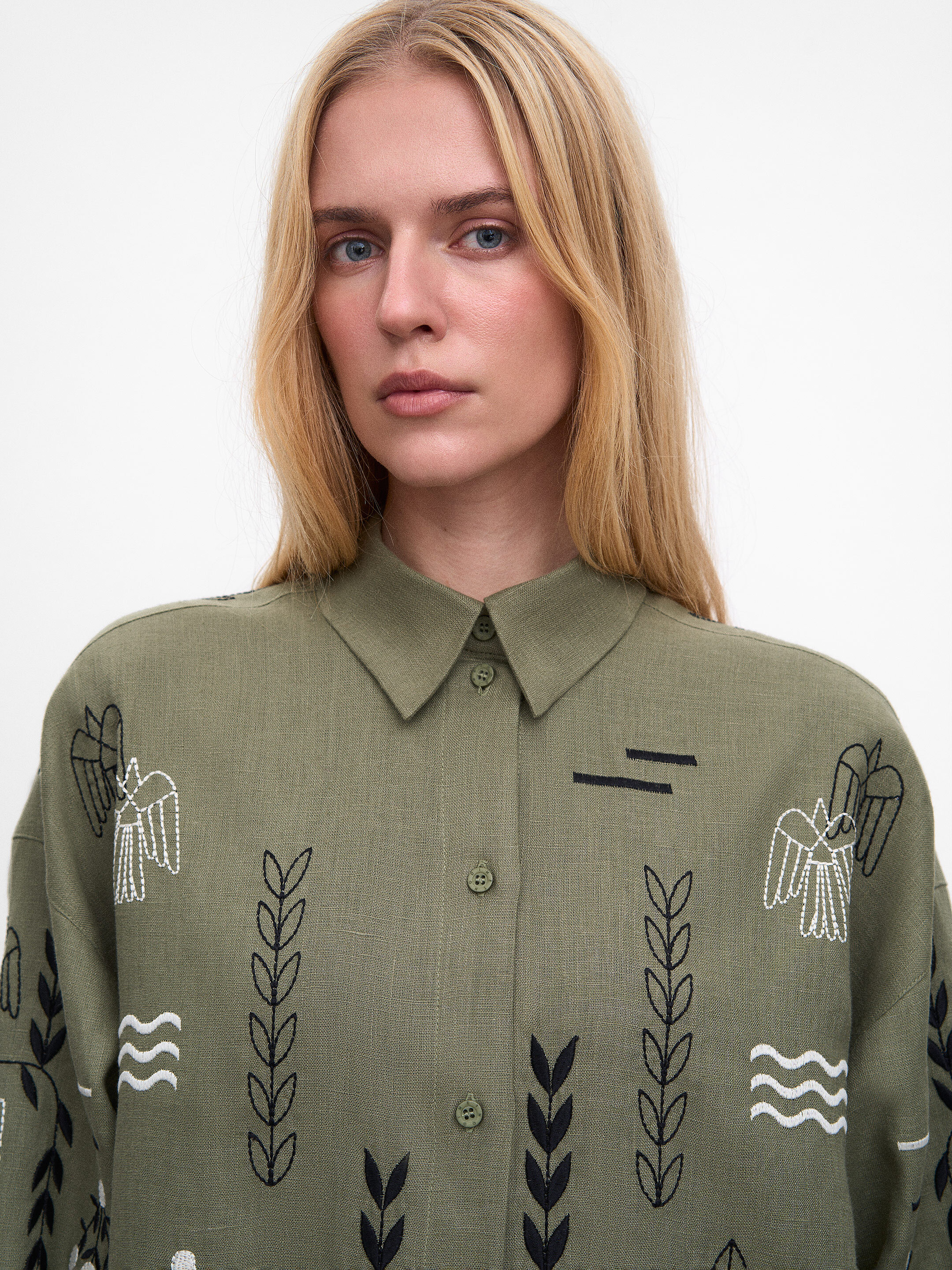Green women's shirt SLOVO GREEN cheap