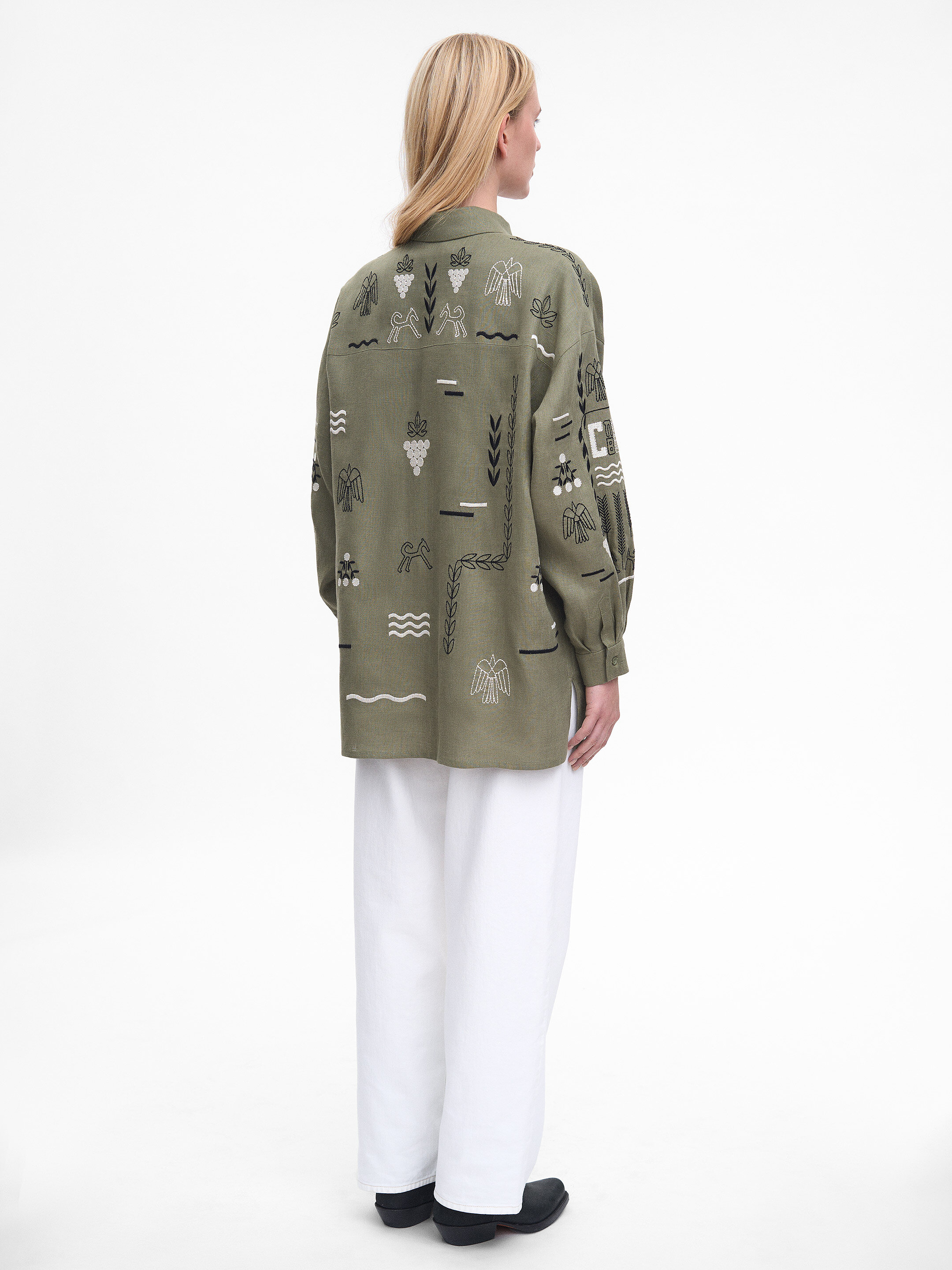 Green women's shirt SLOVO GREEN in Ukraine