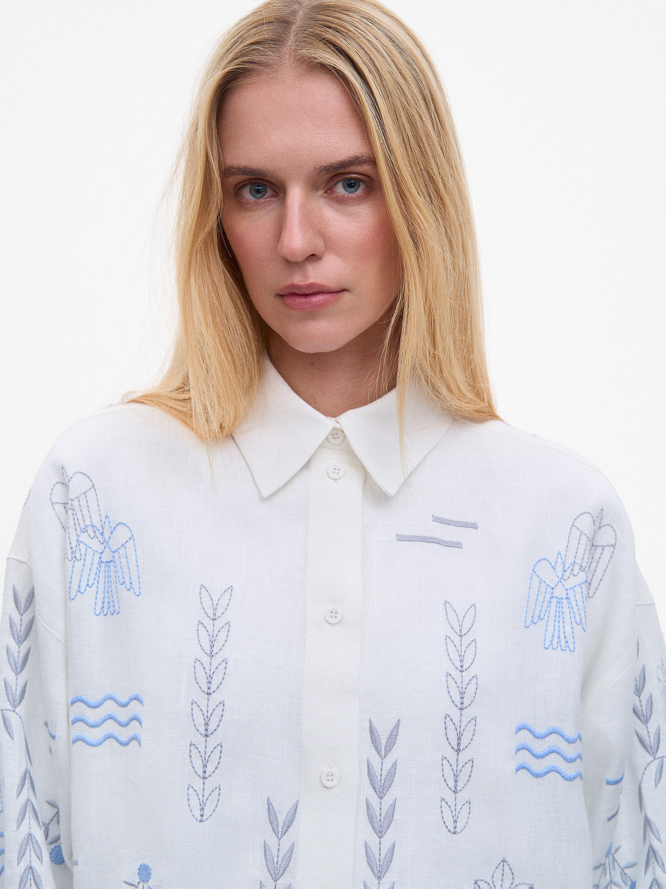 White women's shirt SLOVO WHITE cheap