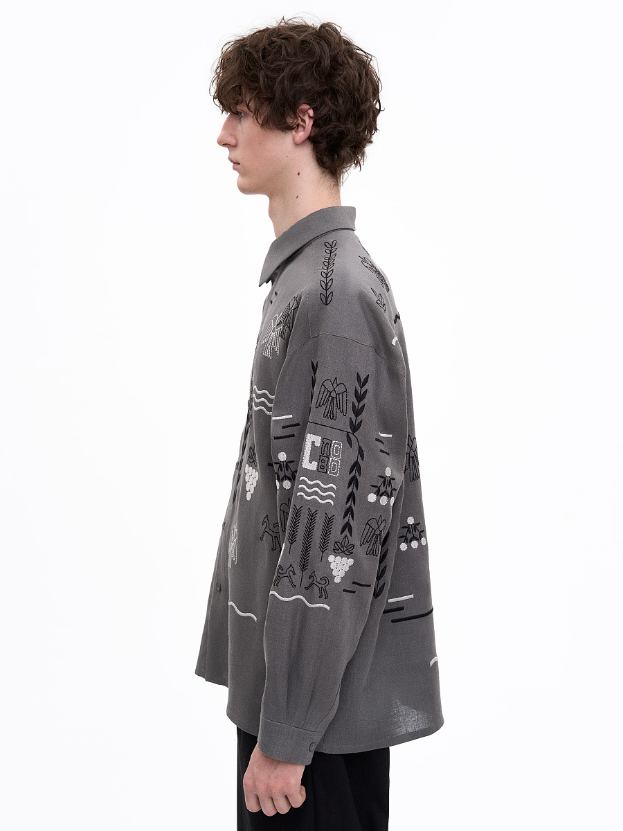 Gray shirt MEN`S SLOVO GRAY [0]