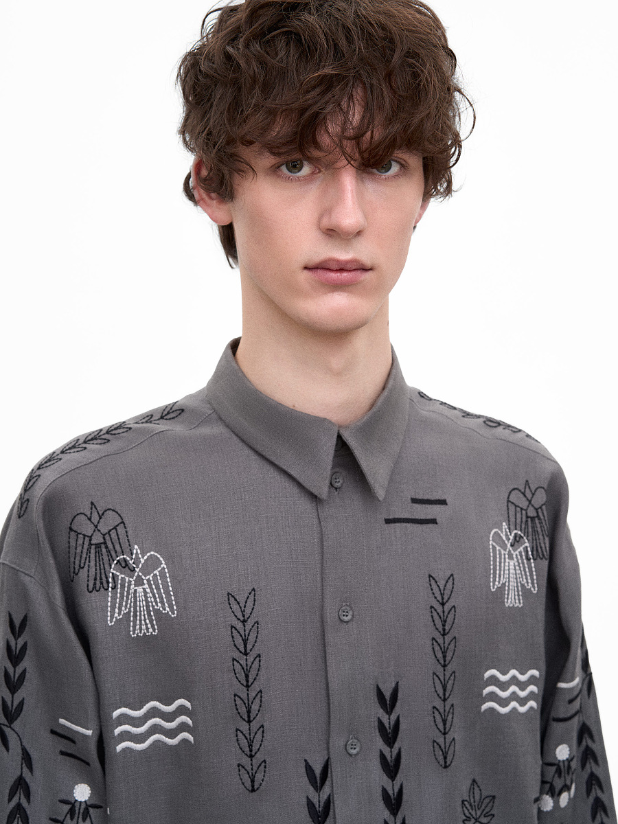 Gray shirt MEN`S SLOVO GRAY [0]