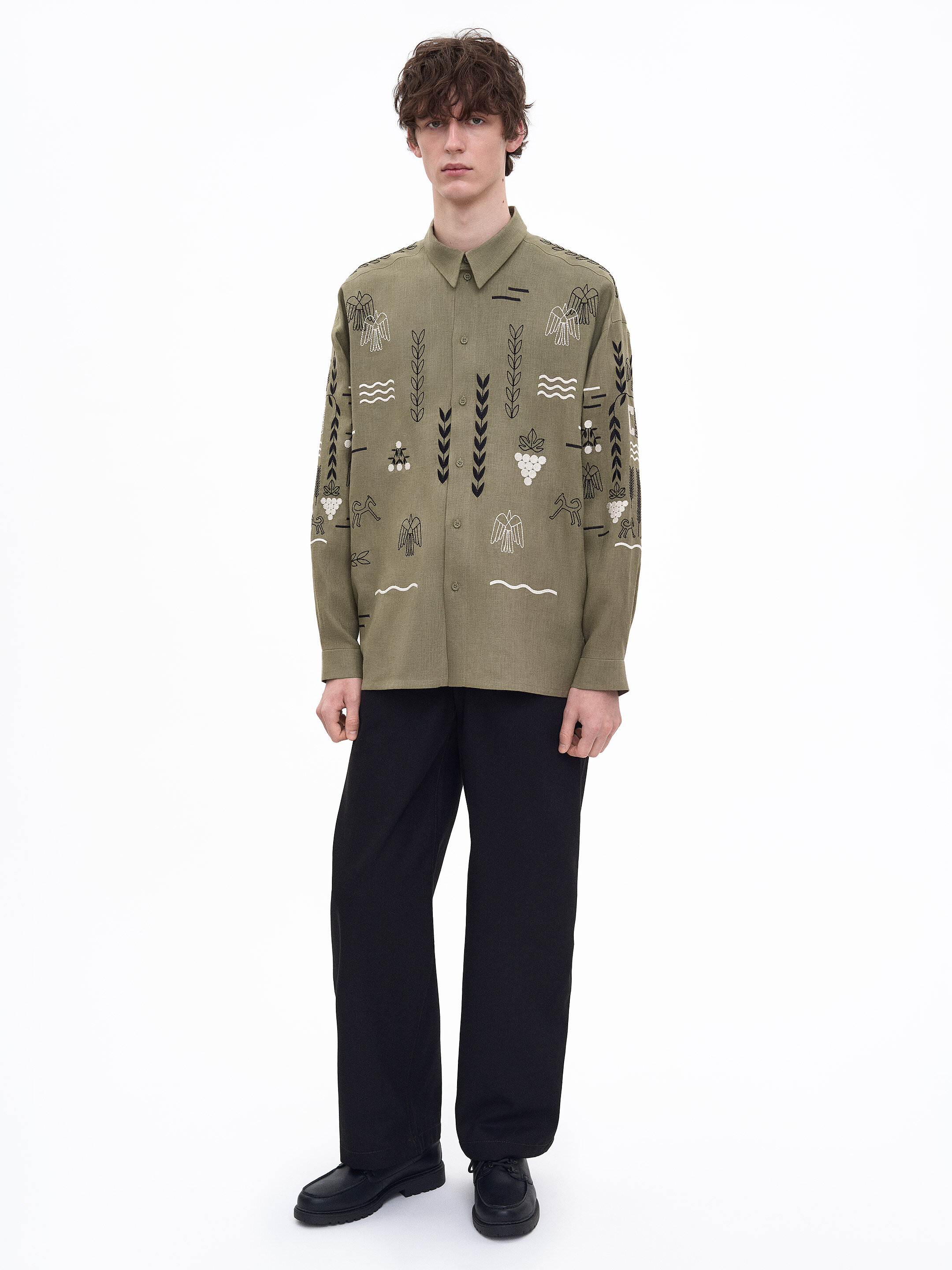 Green shirt MEN`S SLOVO GREEN cheap