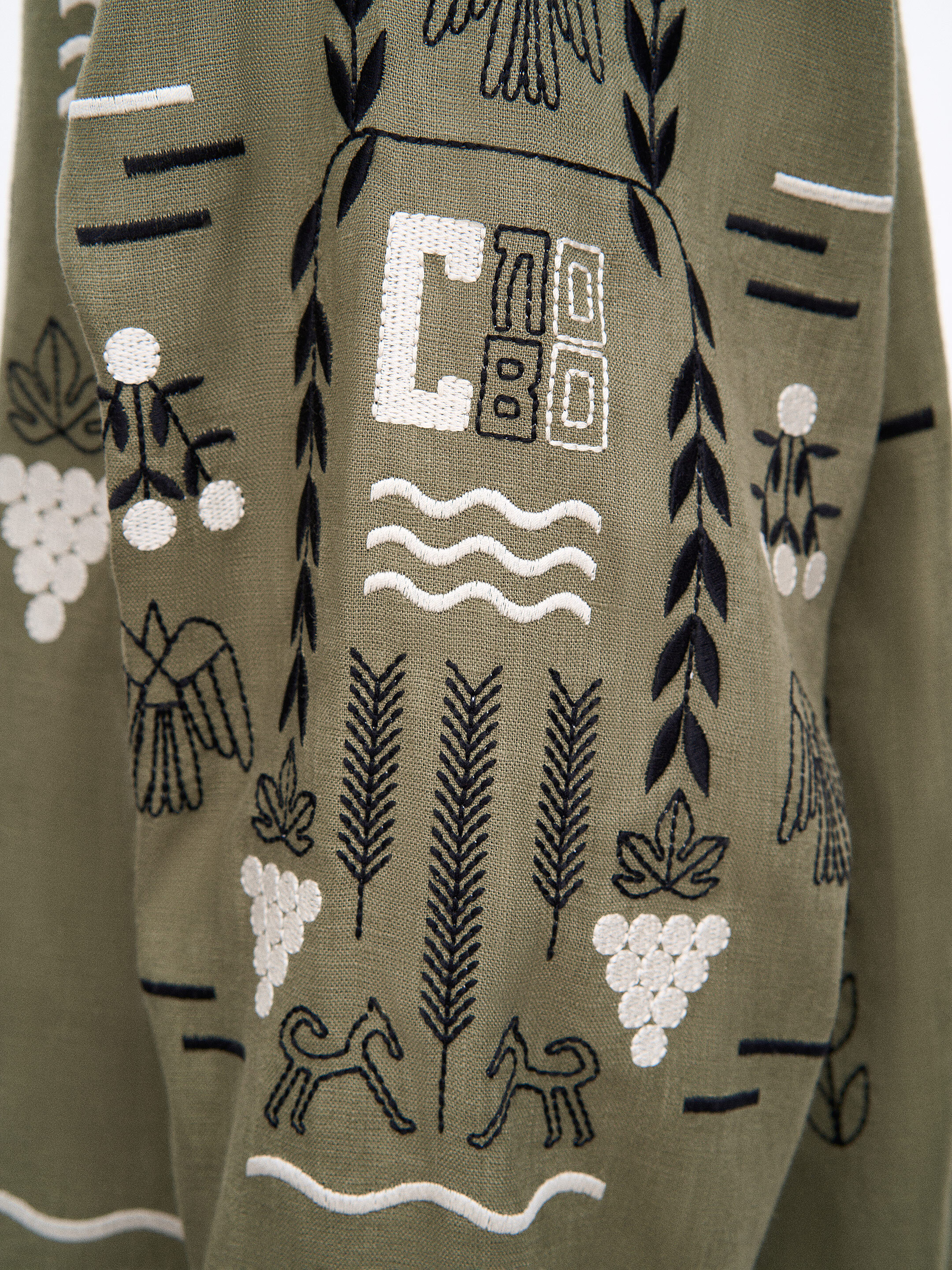Green shirt MEN`S SLOVO GREEN fitting