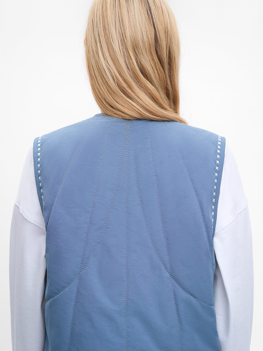 Blue vest “Metelychka” [0]