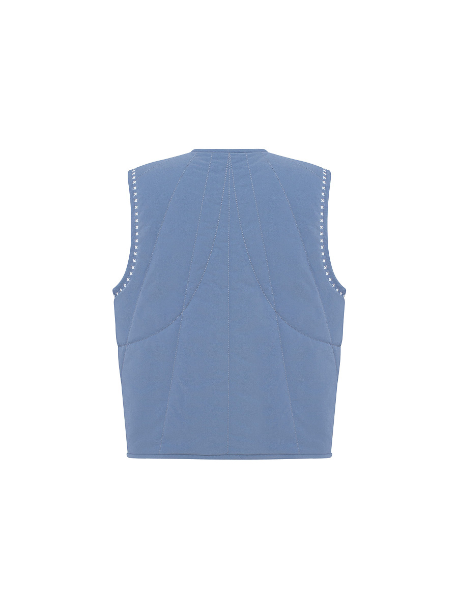 Blue vest “Metelychka” [0]