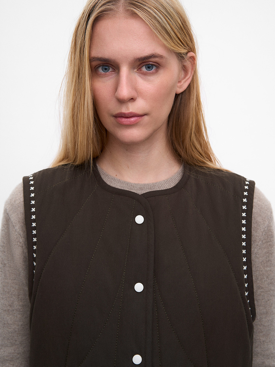Dark-brown vest “Kryltse” [0]