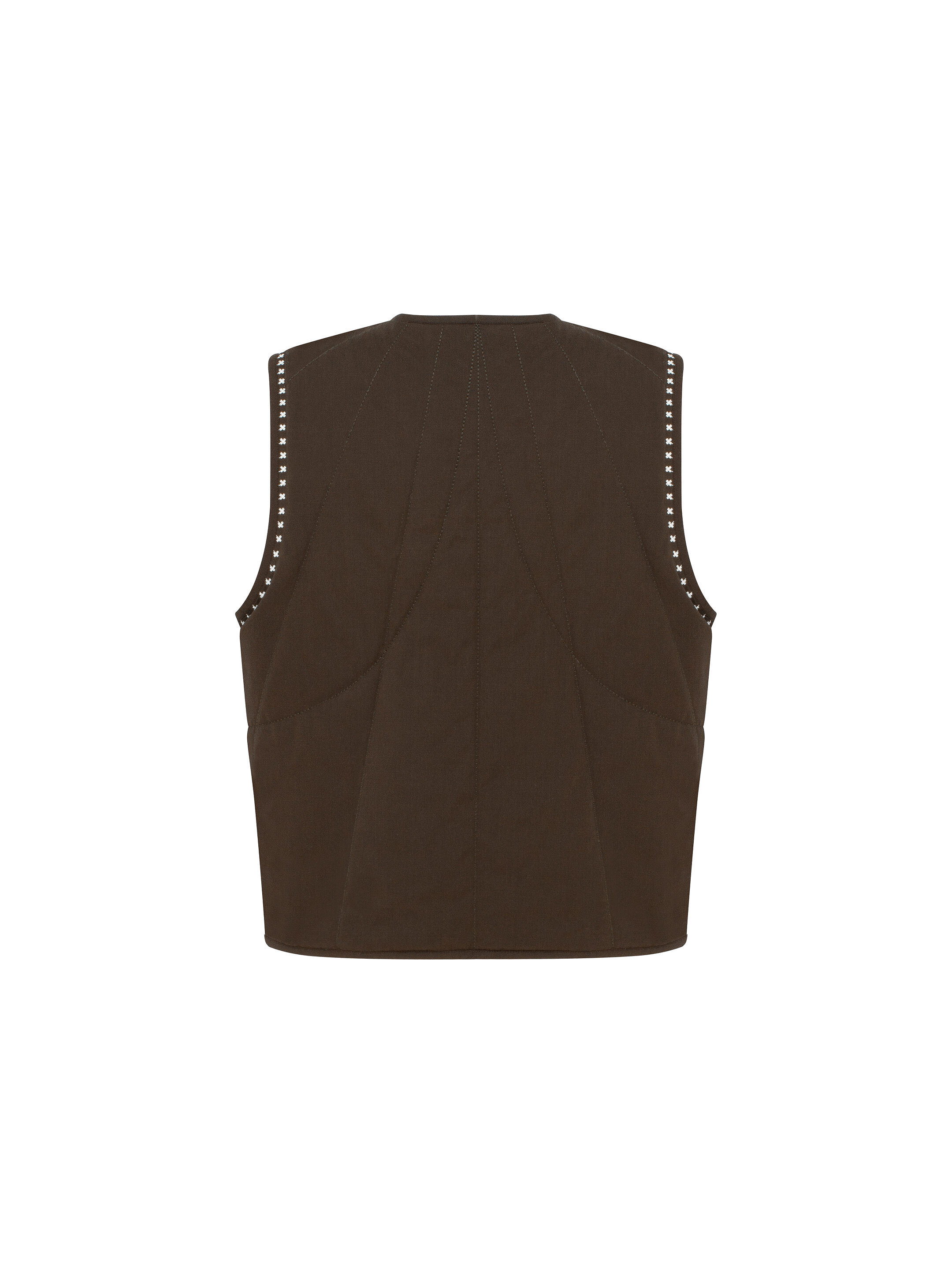Dark-brown vest “Kryltse” sizes