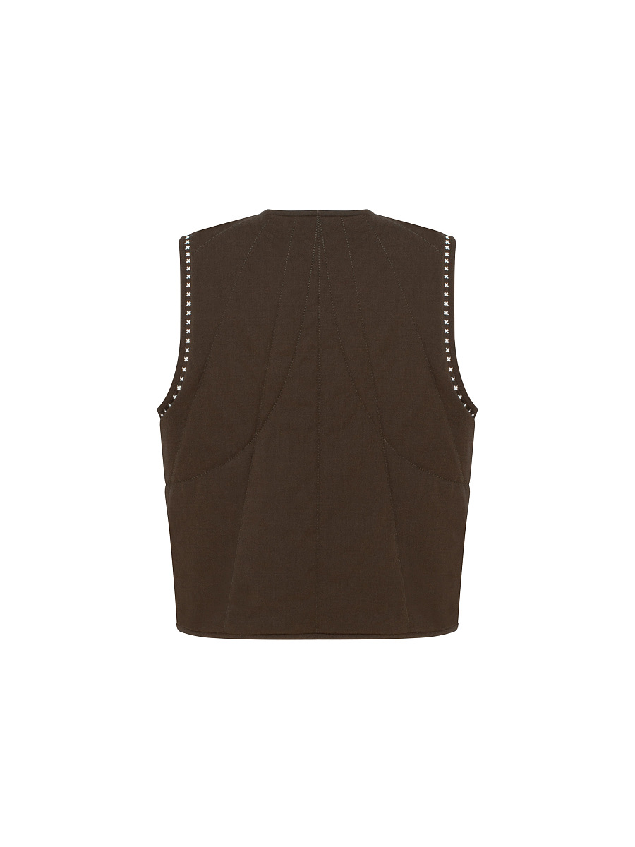 Dark-brown vest “Kryltse” [0]