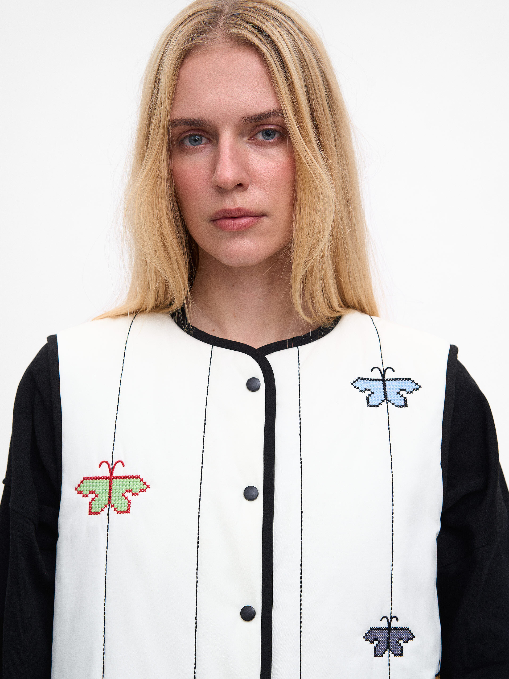 Milky-white vest “Siayvytsia” cheap