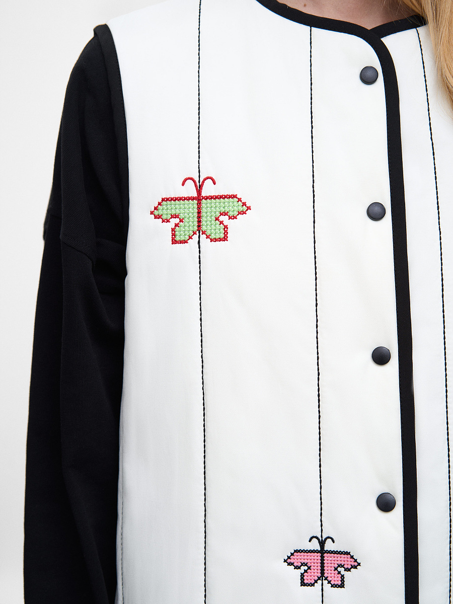 Milky-white vest “Siayvytsia” [0]