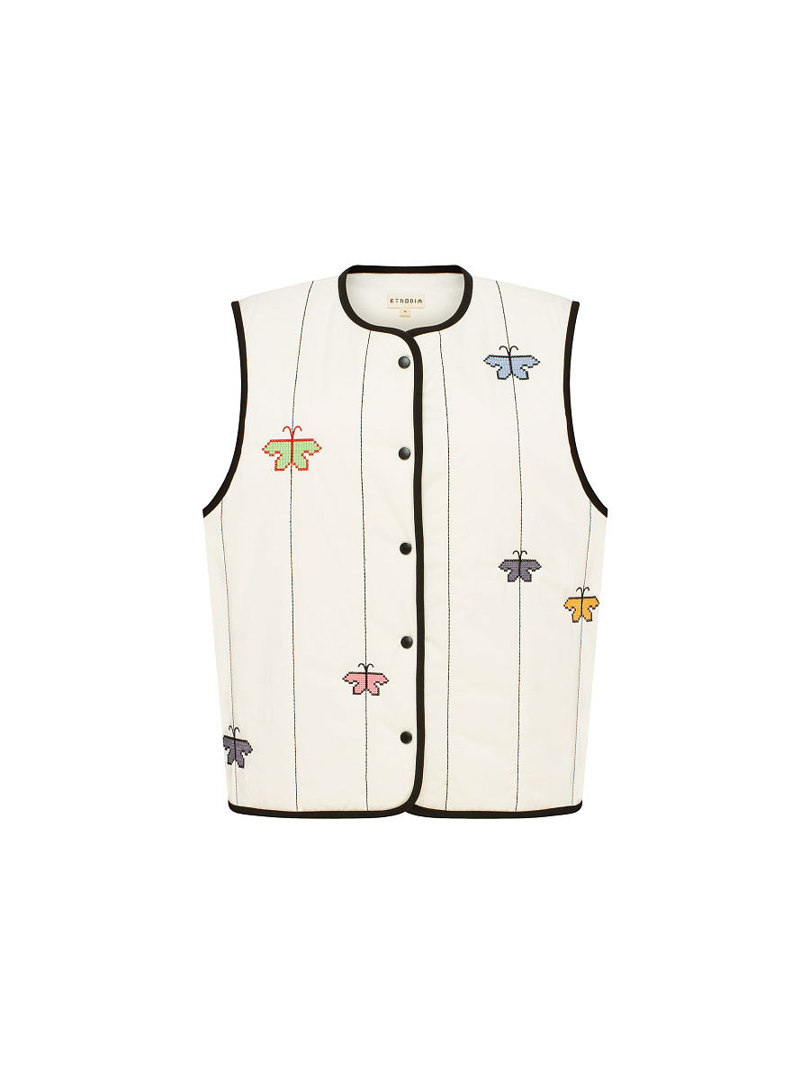 Milky-white vest “Siayvytsia” [0]