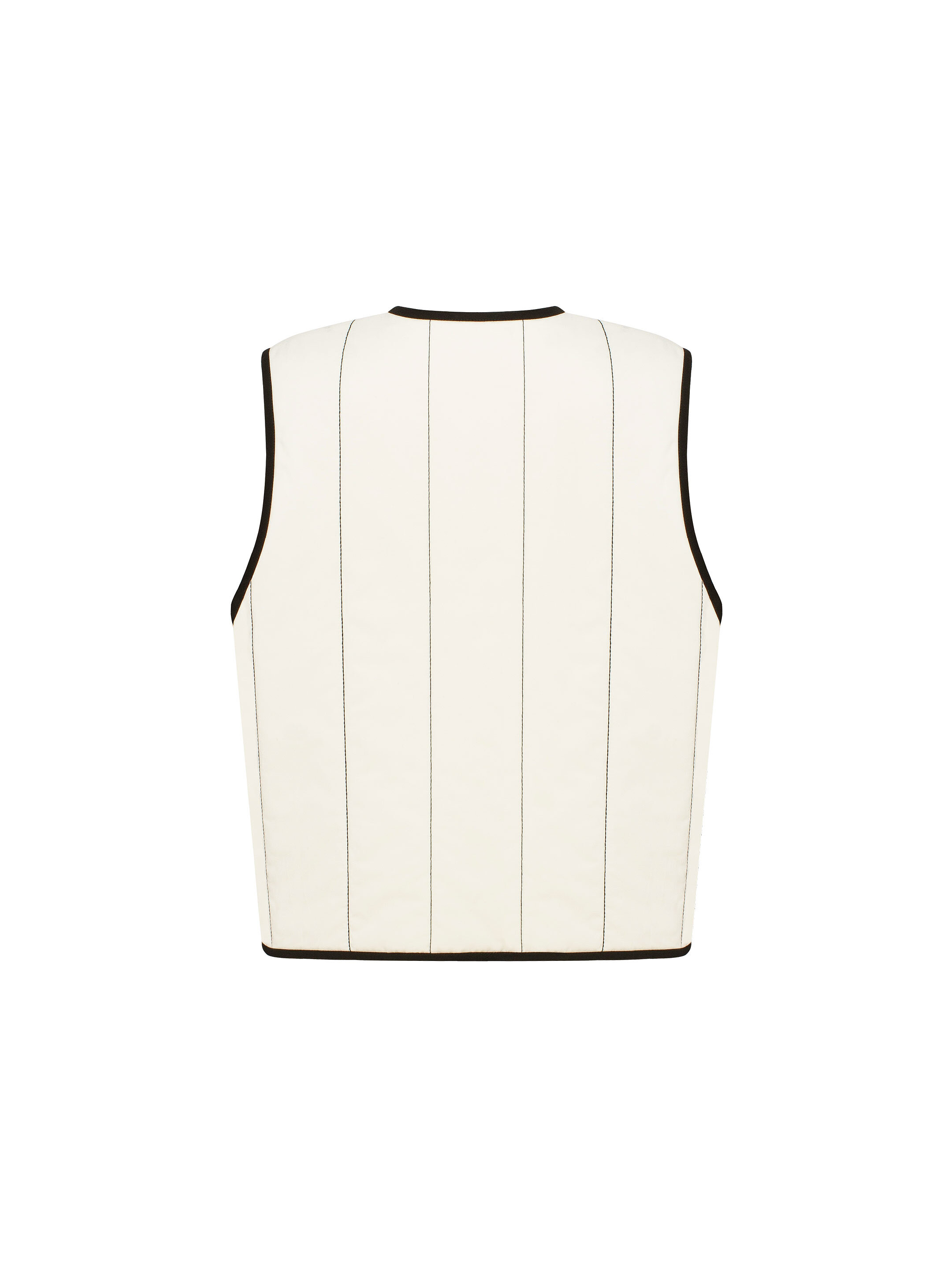 Milky-white vest “Siayvytsia” fitting