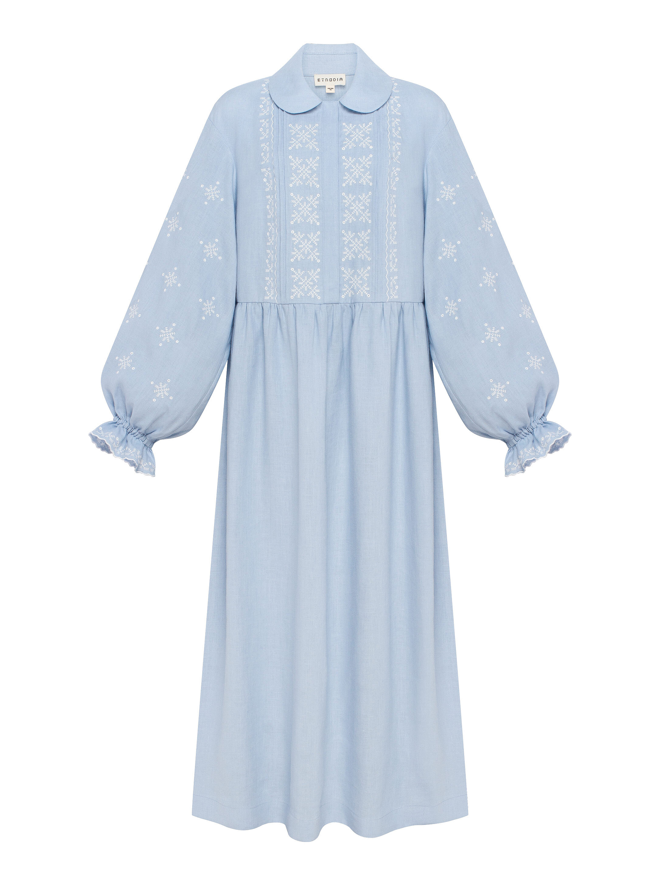 Embroidered dress "Polyarna" fitting
