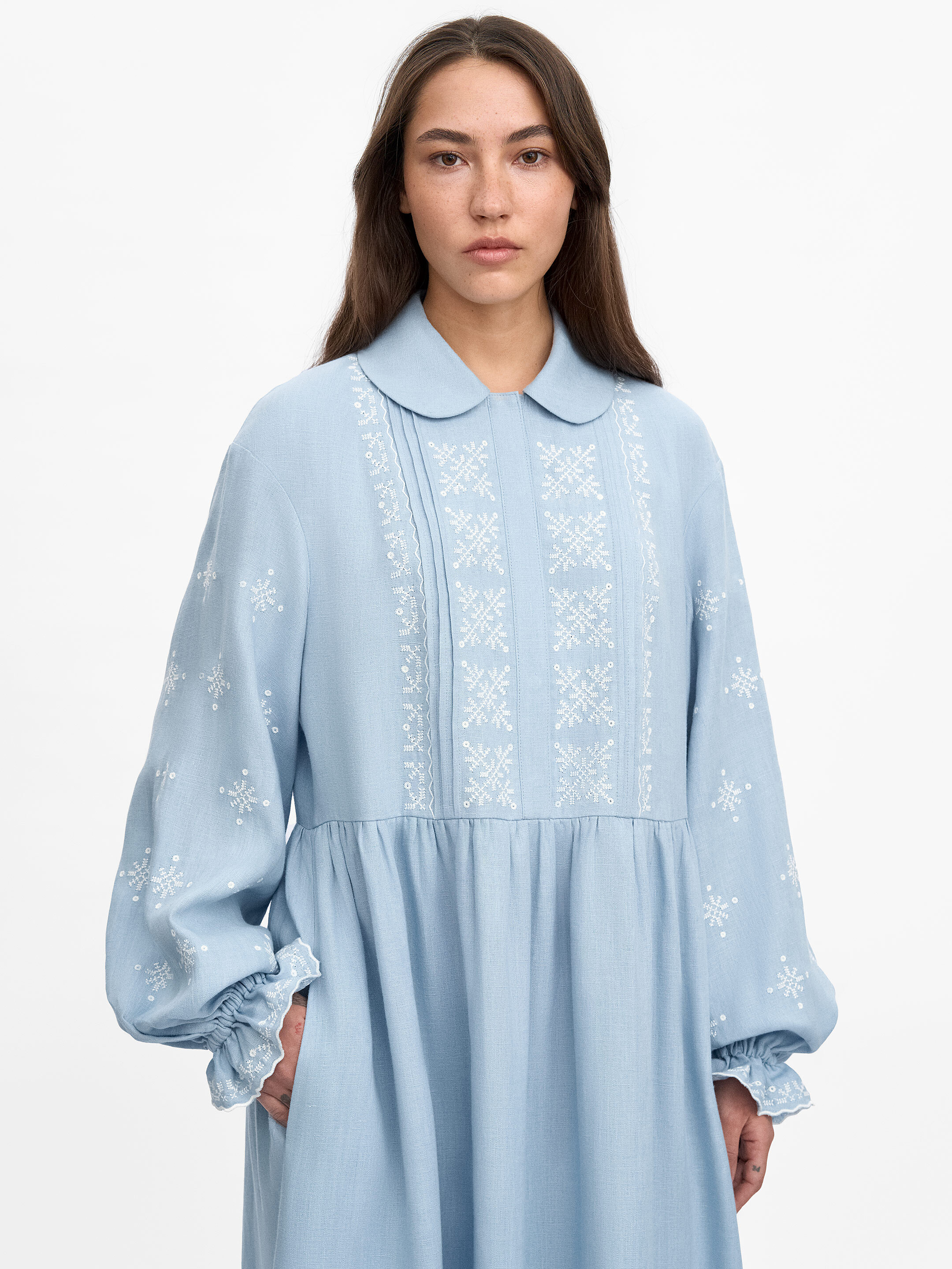 Embroidered dress "Polyarna" in Ukraine