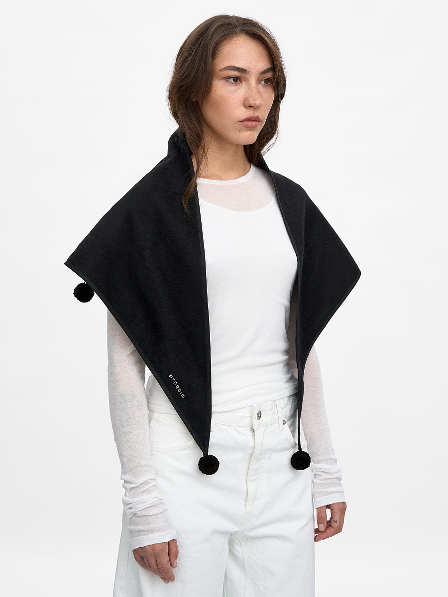 The “Nich” scarf in black [0]