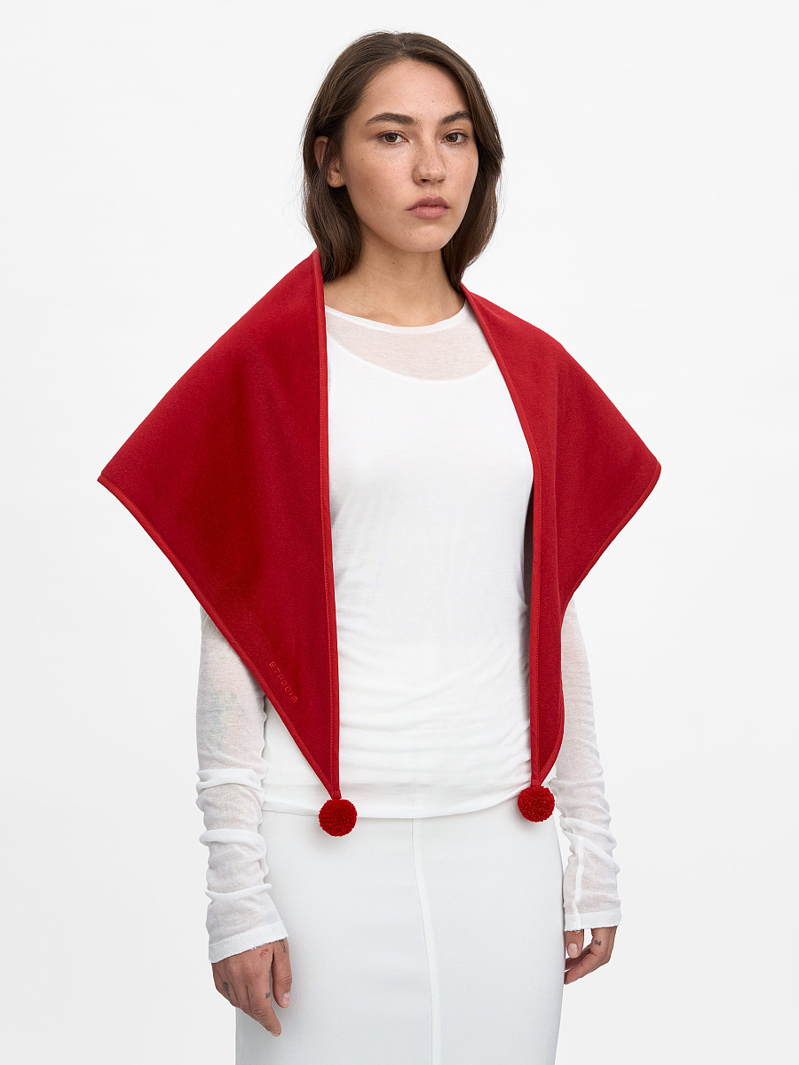 The “Vatra” scarf in red [0]