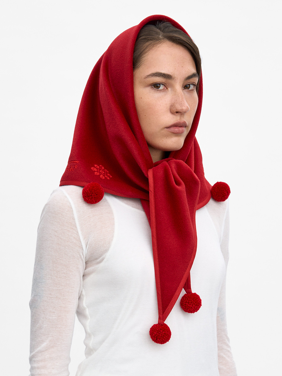 The “Vatra” scarf in red [0]