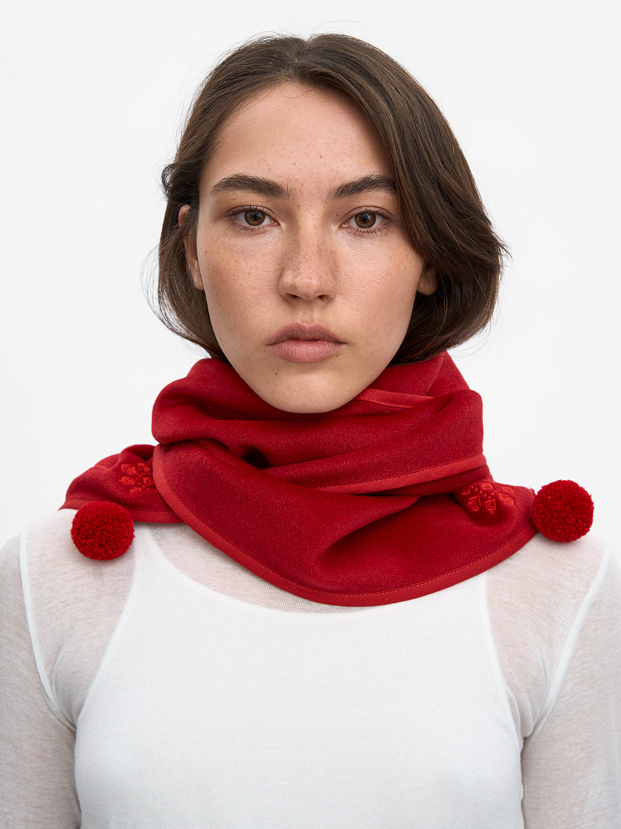 The “Vatra” scarf in red [0]
